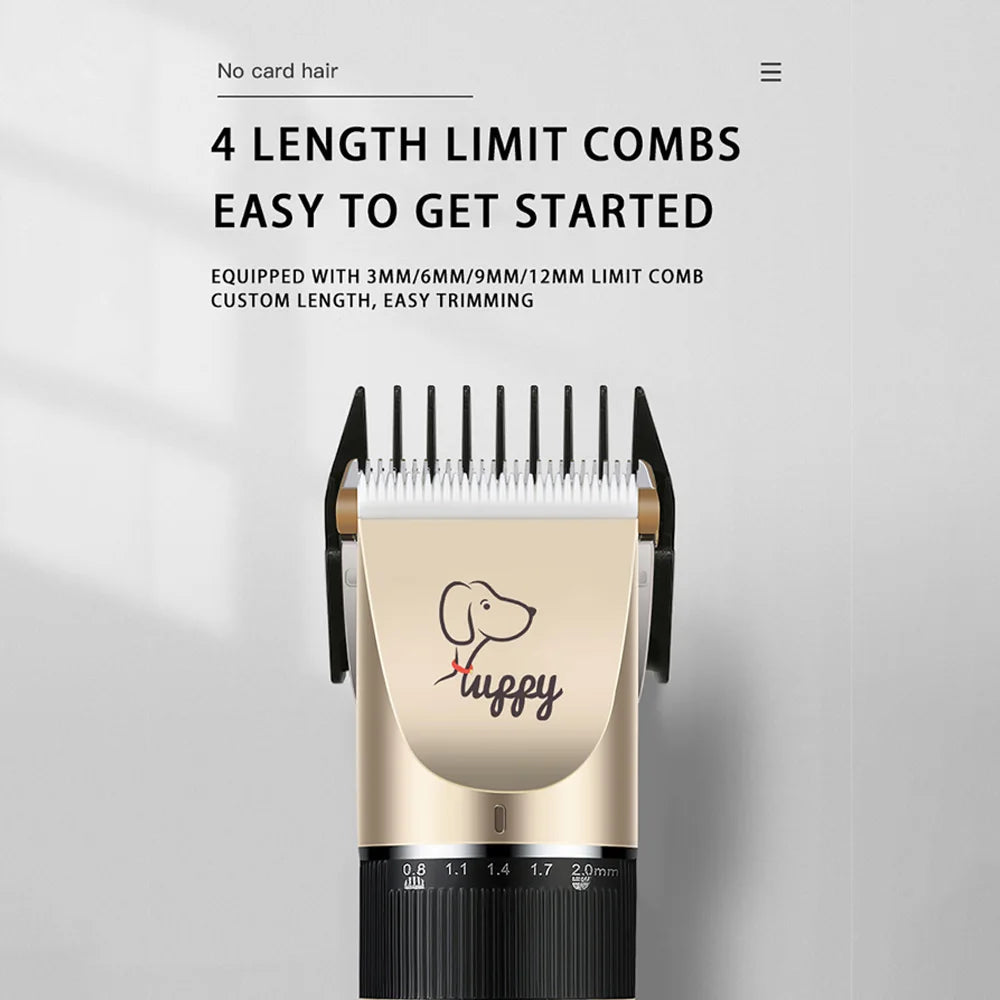 Professional Cordless Pet Clipper Kit | Dog, Cat & Rabbit Hair Trimmer Set