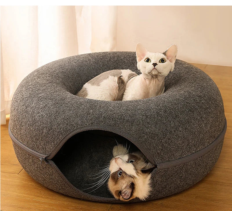 Donut Cat Bed for 2 Cats