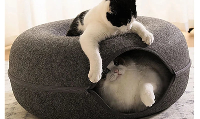 Donut Cat Bed for 2 Cats