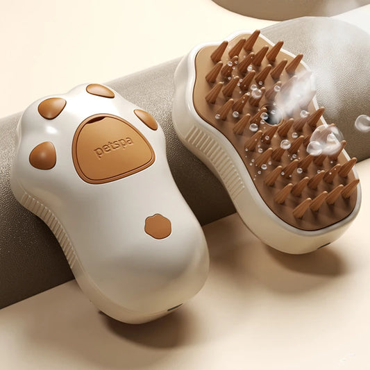 Smart 3-in-1 Pet Steamer Brush | Dog & Cat Hair Remover & Massager