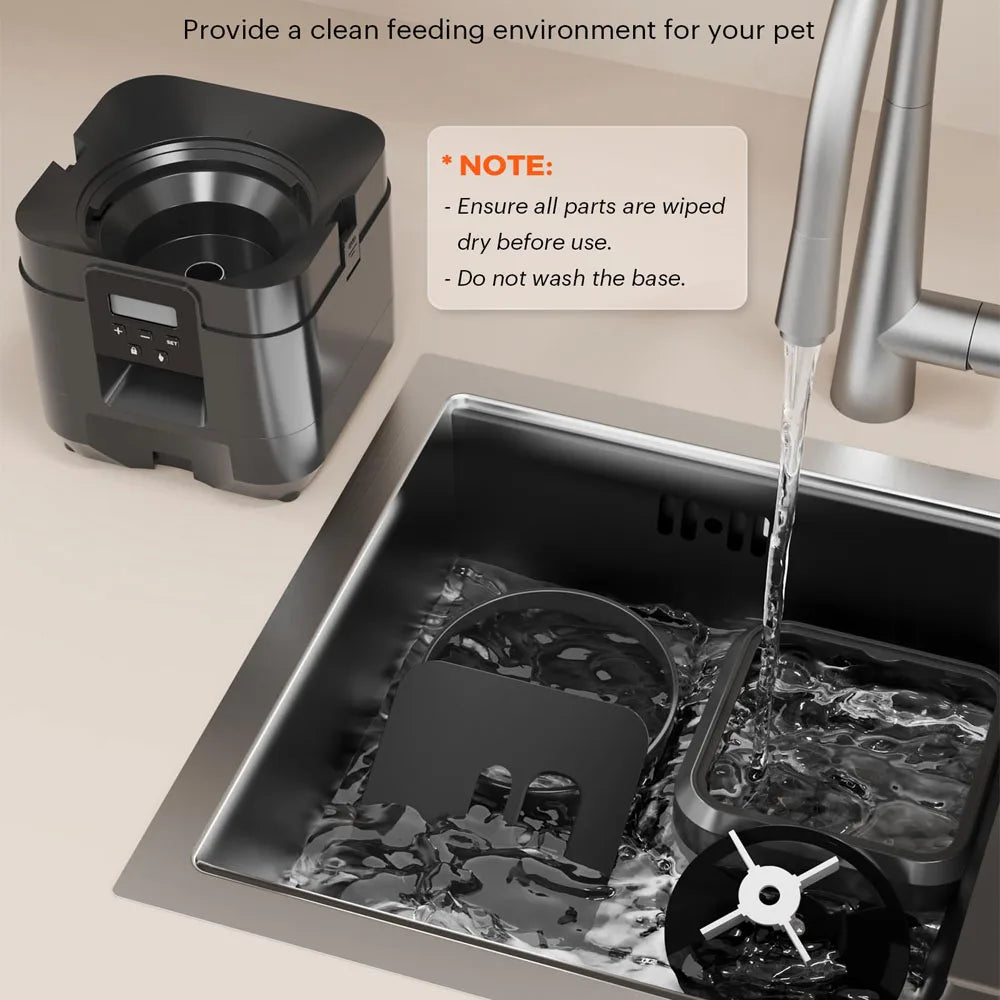 "Smart Pet Feeder for Cats & Dogs | Automatic Food Dispenser with Timer & App Control – Stylish Design & Large Capacity"