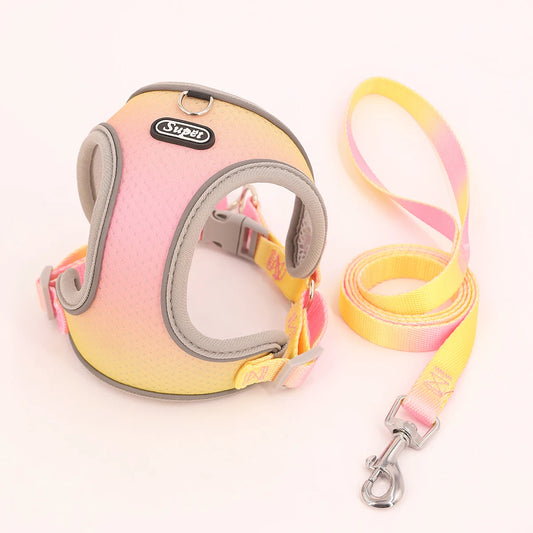 Step-in Dog & Cat – Adjustable, Reflective, and Breathable Vest for Puppies and Small Pets"
